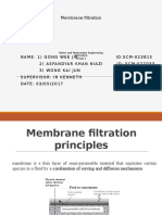 Membrane Filtration: Water and Wastewater Engineering (ECE4453) Group 1