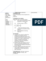 Maths Learning Area: Matrices Learning Obj