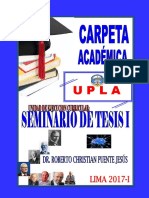 Carpeta Academica de Seminario de Tesis I PDF