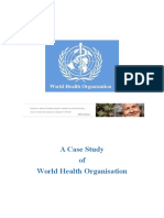 A Case Study of World Health Organisation