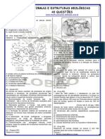 Formas e Estruturas Geológicas 40 Questões