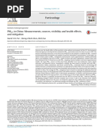 PM2.5 in China Measurements, Sources, Visibility and Health Effects, and Mitigation