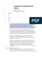 Hombre Acusado de Sabotaje de Computadoras