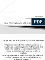 Non-Conventional Methods To Solve L.E: Linear Equations Viviana Marcela Bayona Cardenas