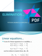 Gaussian Elimination : Viviana Marcela Bayona Cardenas