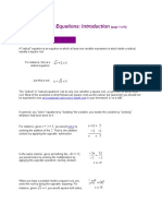 Solving Radical Equations