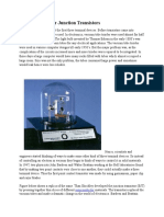 History of Bipolar Junction Transistors