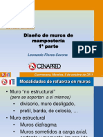 Diseño de Muros de Mamposteria 1era Parte PDF