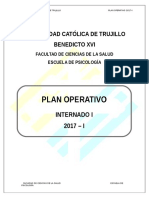 Plan Operativo Internado I