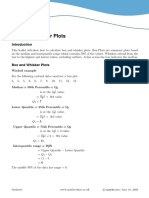 Box and Whisker Plots