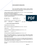 Best Method For Solving Quadratic Inequalities