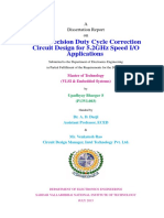 High Precision Duty Cycle Correction Circuit Design For 5.2Ghz Speed I/O Applications