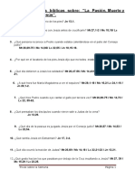 Preguntas y Citas Bíblicas Sobre: "La Pasión, Muerte y Resurrección de Jesús"