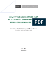 MINSA Competencias Laborales para La Mejora Del Desempeño de Los RRHH en Salud 2011 PDF