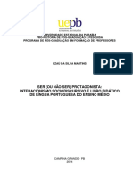 Ezaú Da Silva Martins Ser Ou Não Ser Protagonista Interacionismo Sociodiscursivo e Livro Didático de Língua Portuguesa Do Ensino Médio PDF