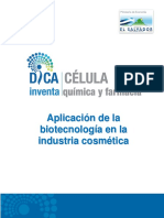 Aplicación de Biotecnología en La Industria Cosmética