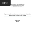 Importancia Del Control Interno en El Proceso de Adquisición de Bienes y Servicios