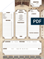 Deadlands Reloaded Feuille de Personnage v1 PDF