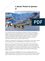 Information About Travel To Jammu and Kashmir PDF