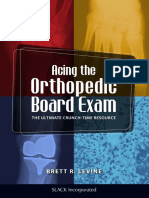 Acing The Orthopedic Board Exam