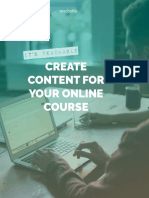 Create Content For Your Online Course: It's Teachable