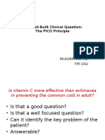 Well-Built Clinical Question