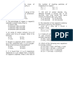 Chemical Formulae and Equations