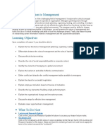 Lesson 3: Orientation To Management: Lecture and Research Update Vocabulary List