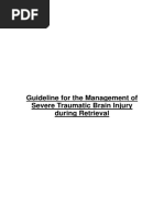 Guideline For The Management of Severe Traumatic Brain Injury During Retrieval