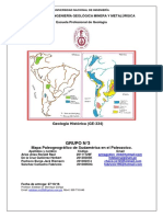 Informe 7 Mapa Paleogeográfico de Sudamérica en El Paleozoico PDF