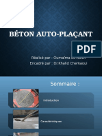 Béton Auto-Plaçant