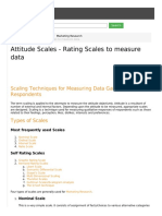 Attitude Scales - Rating Scales To Measure Data PDF