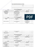 Pauta de Evaluacion Precursores Del Lenguaje