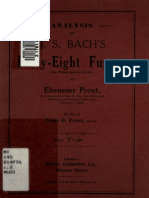 Prout, Analysis of Bach's Fugues From WTC