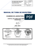 Manual Toma de Muestras Laboratorio Clinico HGGB PDF