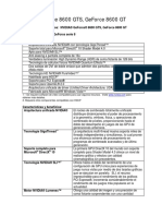 Ndla GeForce 8600 GT GTS Caracteristicas y Beneficios SPA