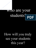 Who Are Your Students