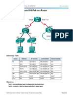 8.1.2.4 Lab - Configuring Basic DHCPv4 On A Router PDF