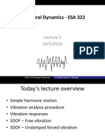 Structural Dynamics - ESA 322 Lecture 2