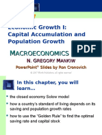 Economic Growth I: Capital Accumulation and Population Growth