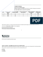 Science Sample Items - Grade 5