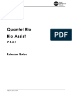 QuantelRio Release Notes V4.4.1