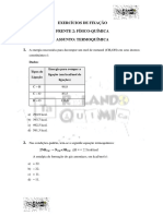 Lista 2 Fisico Quimica - Termoquimica