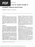 Cowan - An Elastic Theory For The Torsional Strength of Reinforced Concrete Beams