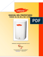 Manual Termo Leblond 30 50 80 100 LTS