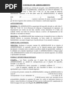 Contrato de Arredamiento