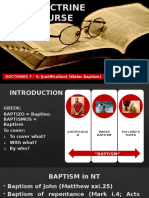 DOCTRINES 7 - 9: (Justification) (Water Baptism) (The Lord's Supper)
