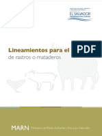 Lineamientos para El Diseño de Rastros y Mataderos PDF