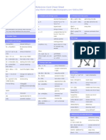 Perl Reference Card Cheat Sheet: by Via