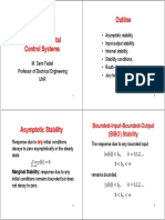 Outline: Bounded-Input-Bounded-Output (BIBO) Stability